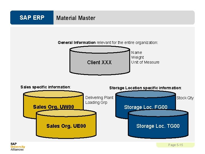 SAP ERP Material Master General Information relevant for the entire organization: Client XXX Sales