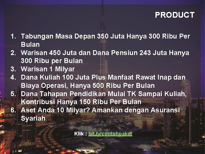 PRODUCT Judul 1. Tabungan Masa Depan 350 Juta Hanya 300 Ribu Per Bulan Sub PRODUCT Judul 1. Tabungan Masa Depan 350 Juta Hanya 300 Ribu Per Bulan Sub