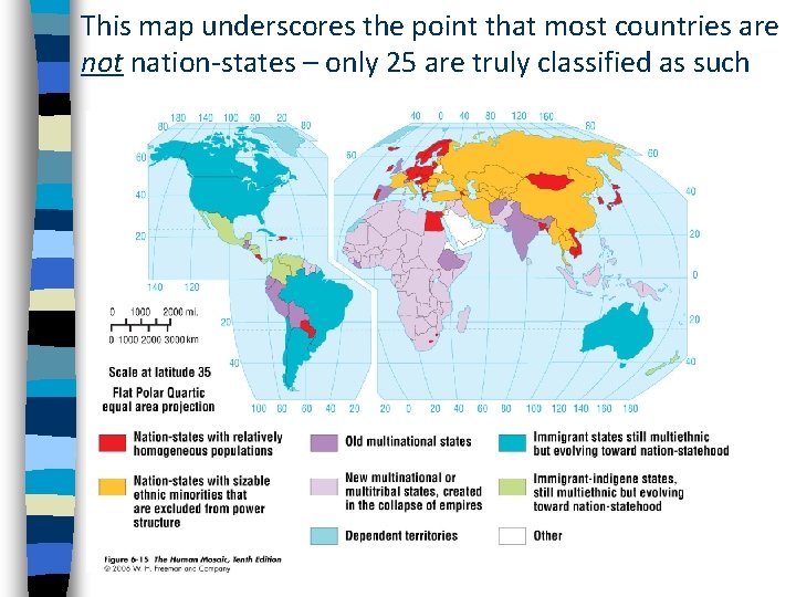 This map underscores the point that most countries are not nation-states – only 25