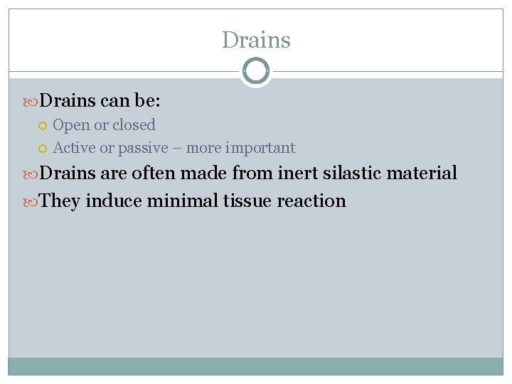 Casts Drains and Dressings Fracture management stabilization devices