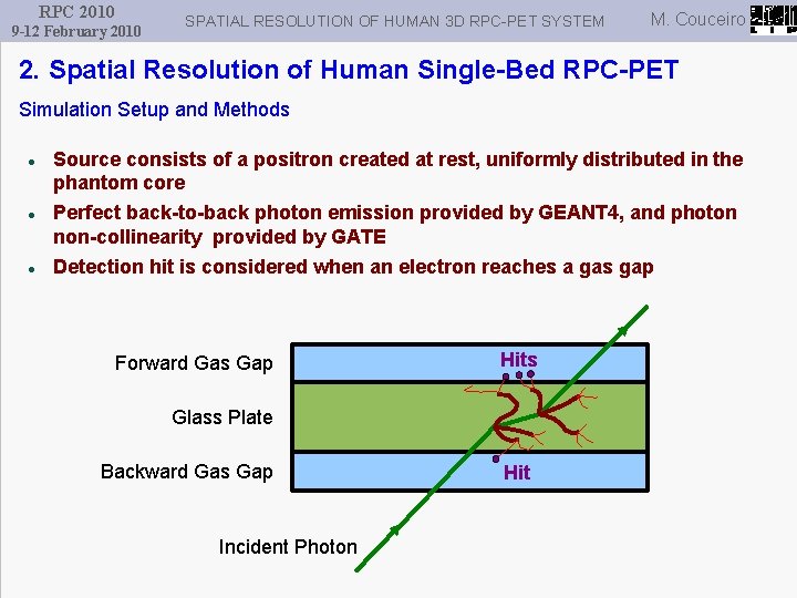 RPC 2010 9 -12 February 2010 SPATIAL RESOLUTION OF HUMAN 3 D RPC-PET SYSTEM
