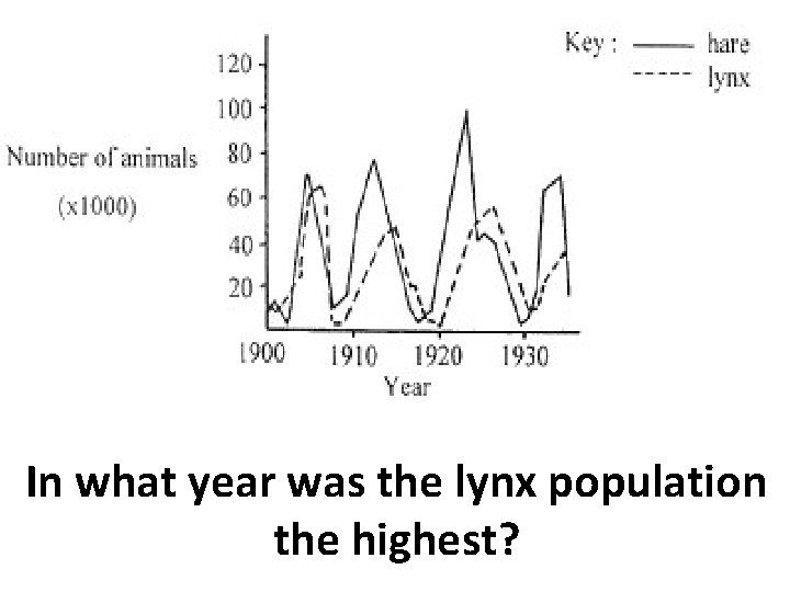 In what year was the lynx population the highest? 