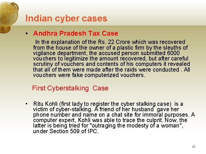 Indian cyber cases • Andhra Pradesh Tax Case In the explanation of the Rs. Indian cyber cases • Andhra Pradesh Tax Case In the explanation of the Rs.