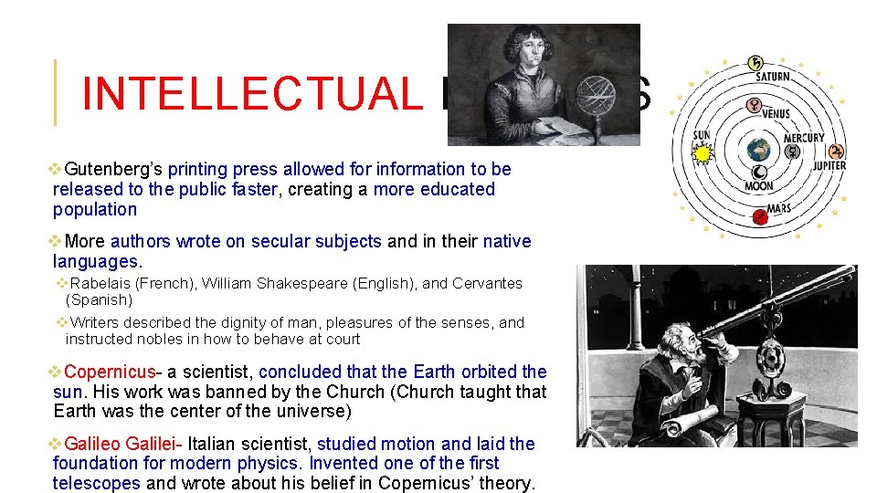 INTELLECTUAL EFFECTS v. Gutenberg’s printing press allowed for information to be released to the