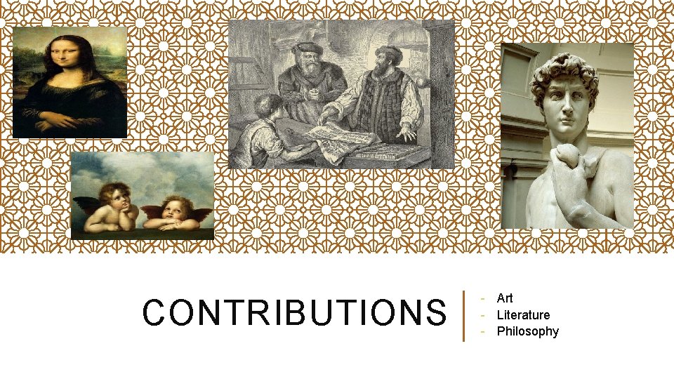 CONTRIBUTIONS - Art - Literature - Philosophy 