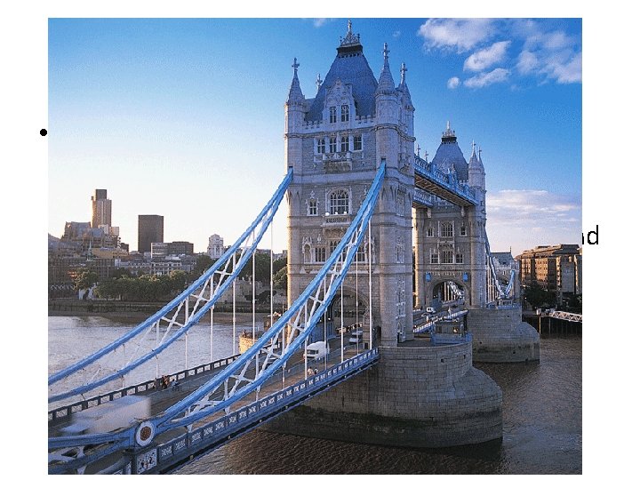 Design • The bridge is built on piers, it has 244 m with two