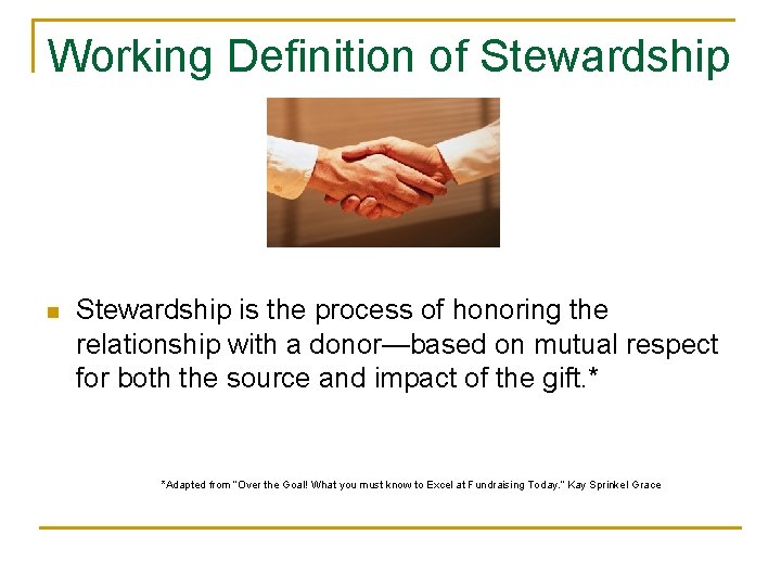 Best Practices for Comprehensive Stewardship Rose Community Foundation