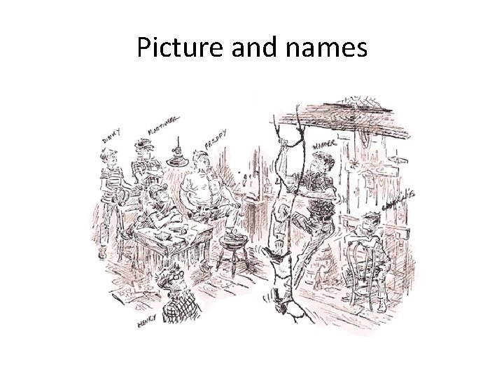 Picture and names Picture and names