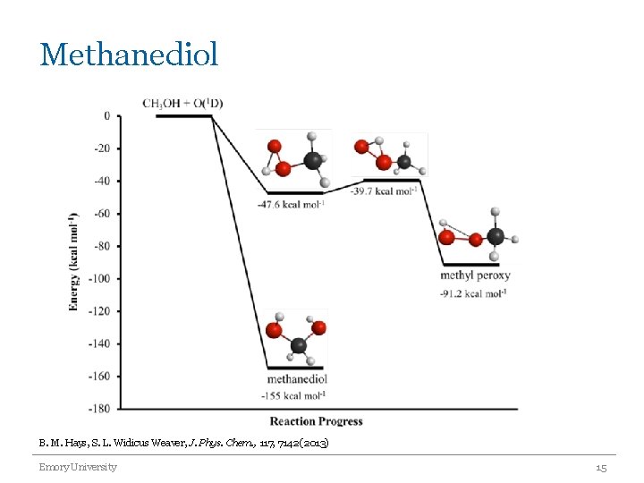 Methanediol B. M. Hays, S. L. Widicus Weaver, J. Phys. Chem. , 117, 7142