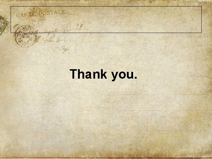 Thank you. 