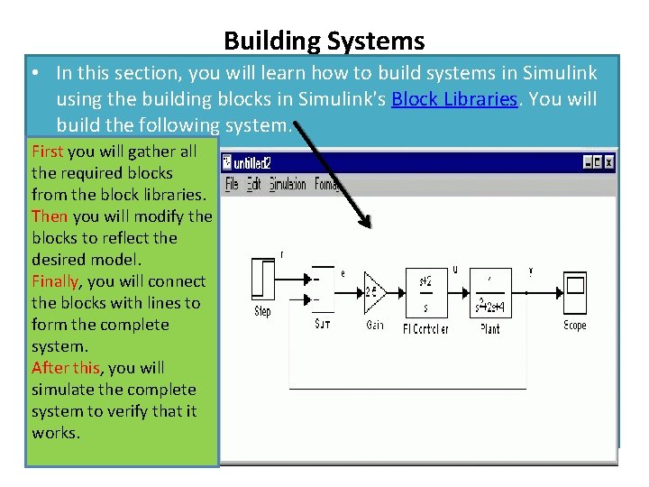 Building Systems • In this section, you will learn how to build systems in Building Systems • In this section, you will learn how to build systems in