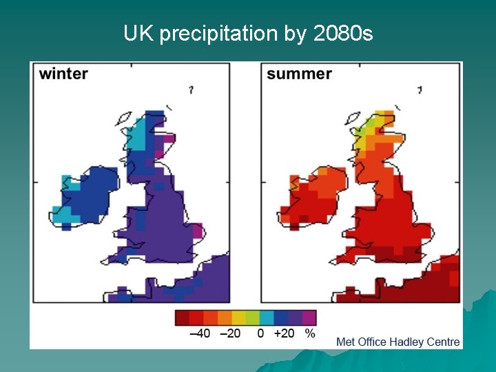 UK precipitation by 2080 s 