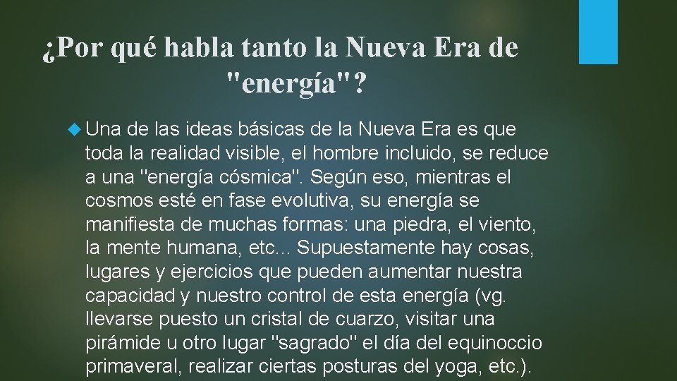 ¿Por qué habla tanto la Nueva Era de "energía"? Una de las ideas básicas