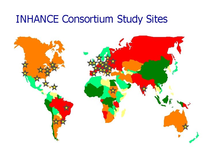 INHANCE Consortium Study Sites 