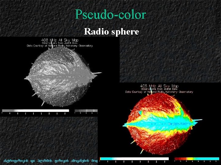 Pseudo-color Radio sphere 