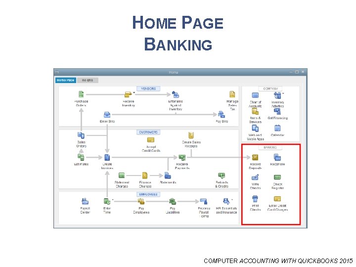 HOME PAGE BANKING COMPUTER ACCOUNTING WITH QUICKBOOKS 2015 