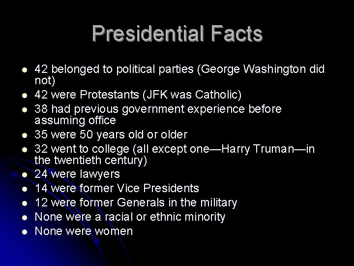 THE CONSTITUTION ARTICLE IIEXECUTIVE BRANCH The Executive power