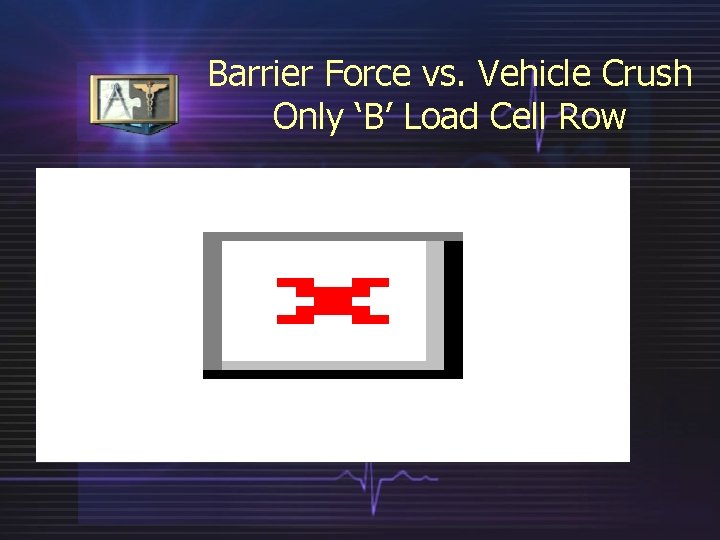 Barrier Force vs. Vehicle Crush Only ‘B’ Load Cell Row 