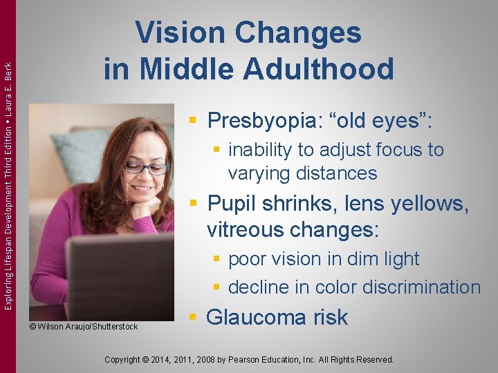Exploring Lifespan Development Third Edition Laura E. Berk Vision Changes in Middle Adulthood §