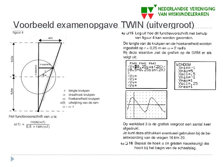 Voorbeeld examenopgave TWIN (uitvergroot) 