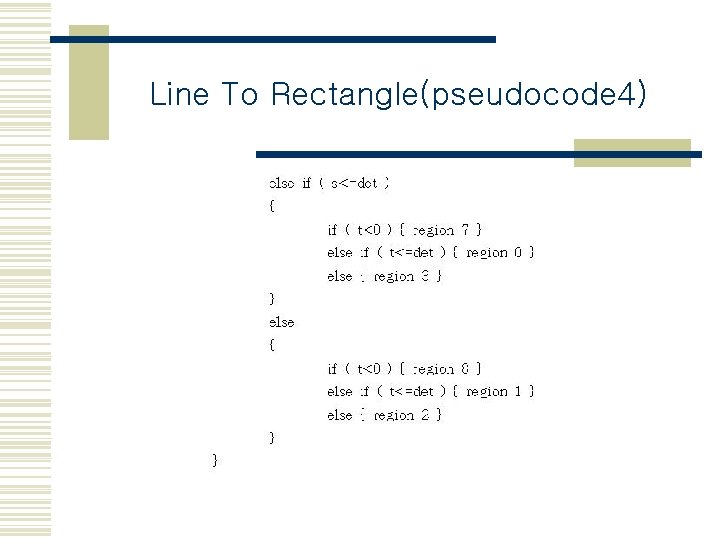 Line To Rectangle(pseudocode 4) 