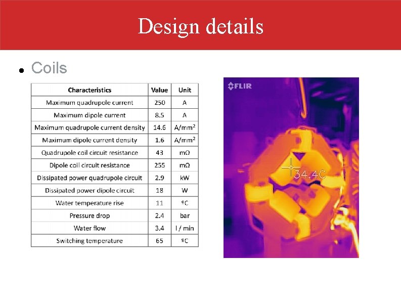 Design details Coils 