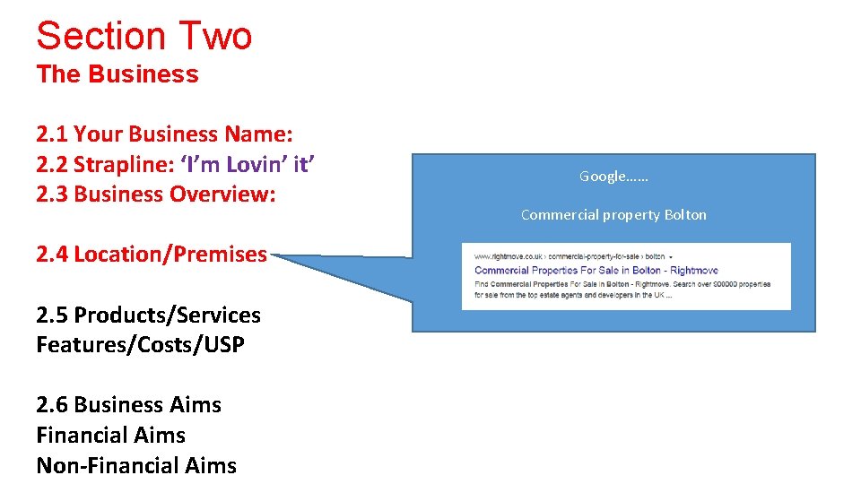 Section Two The Business 2. 1 Your Business Name: 2. 2 Strapline: ‘I’m Lovin’