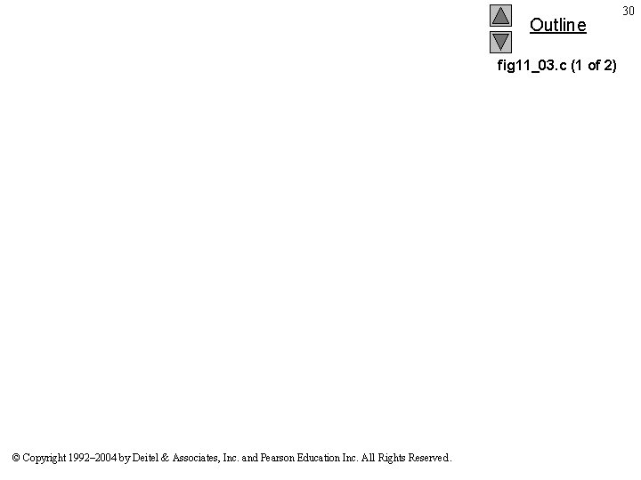 Outline fig 11_03. c (1 of 2) © Copyright 1992– 2004 by Deitel &
