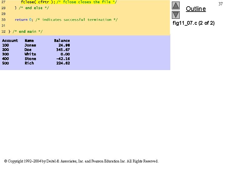 Outline fig 11_07. c (2 of 2) Account 100 200 300 400 500 Name