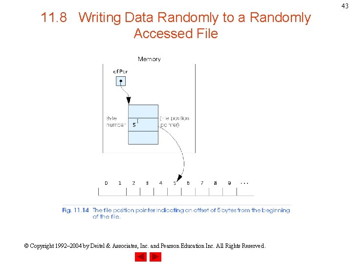 11. 8 Writing Data Randomly to a Randomly Accessed File © Copyright 1992– 2004