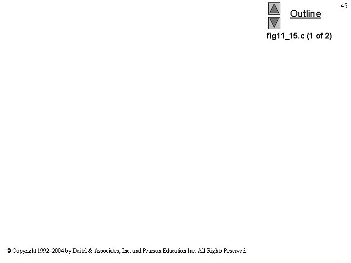 Outline fig 11_15. c (1 of 2) © Copyright 1992– 2004 by Deitel &