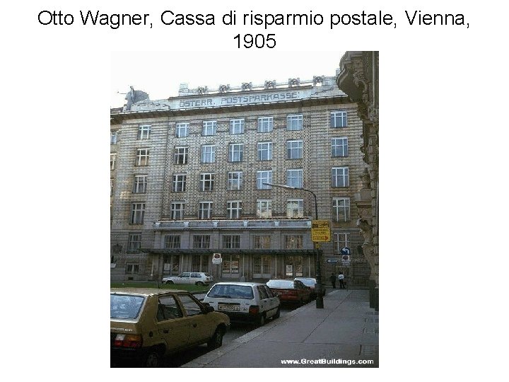 Otto Wagner, Cassa di risparmio postale, Vienna, 1905 