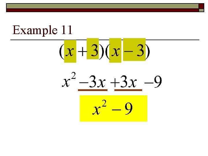 Example 11 