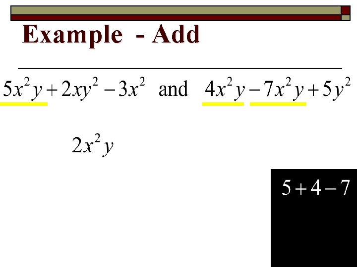 Example - Add 