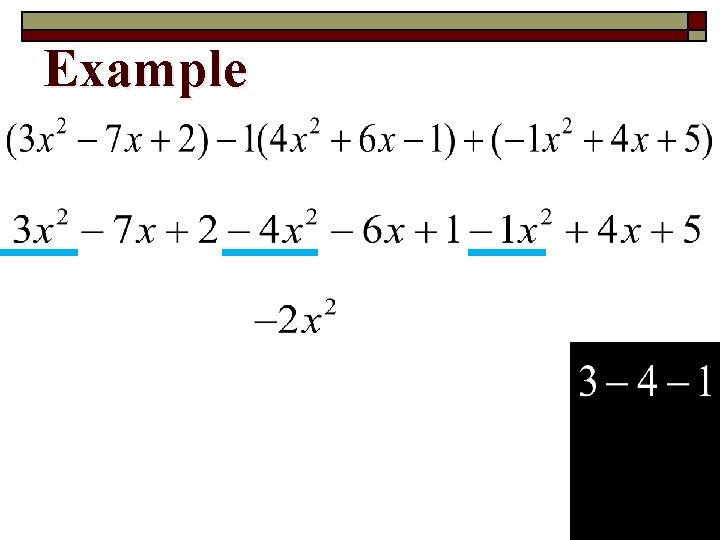 Example 