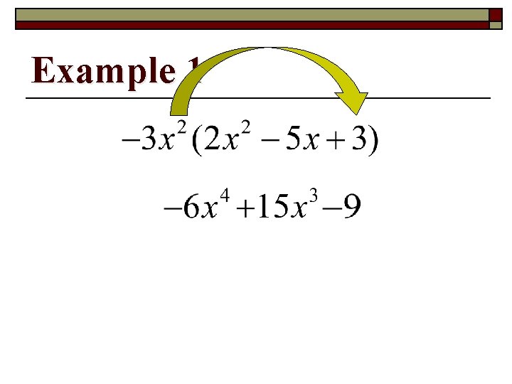 Example 1 