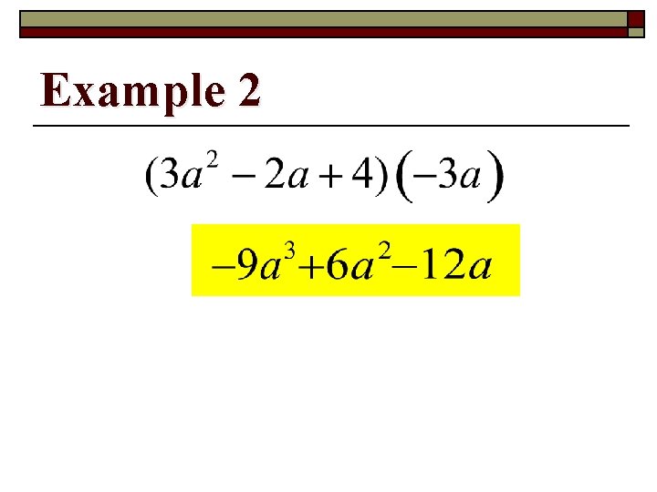 Example 2 