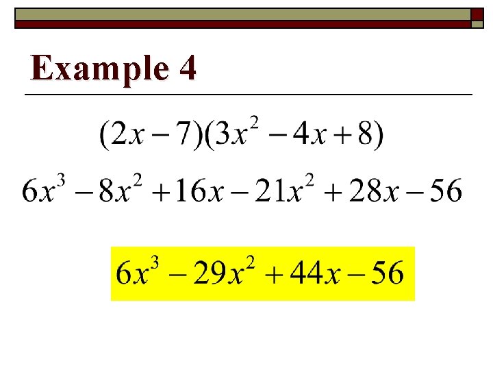 Example 4 