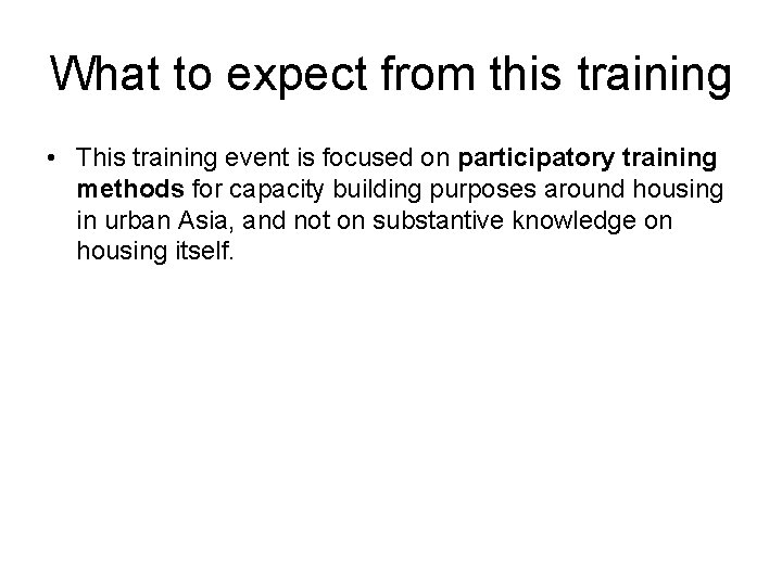 short overview of training event Gulelat Kebede