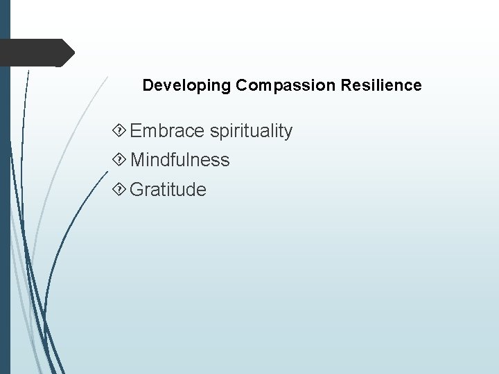 Developing Compassion Resilience Embrace spirituality Mindfulness Gratitude 