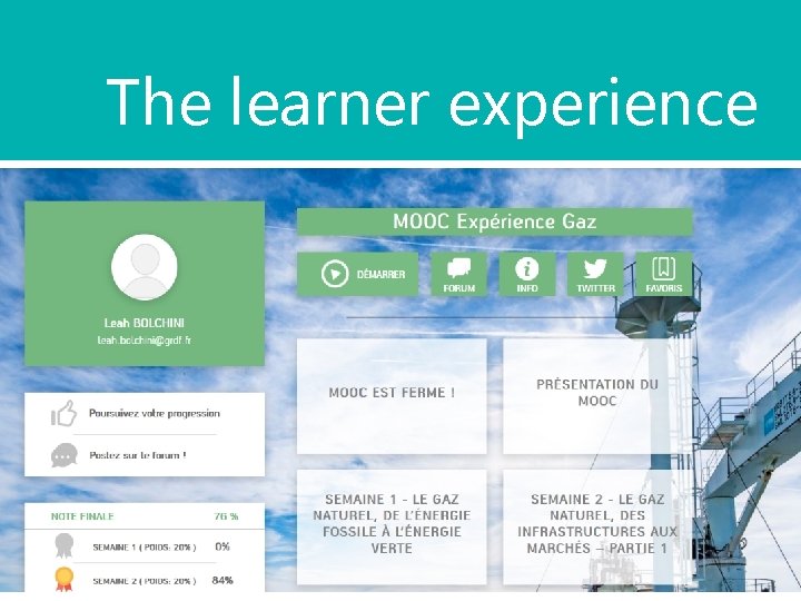 The learner experience 