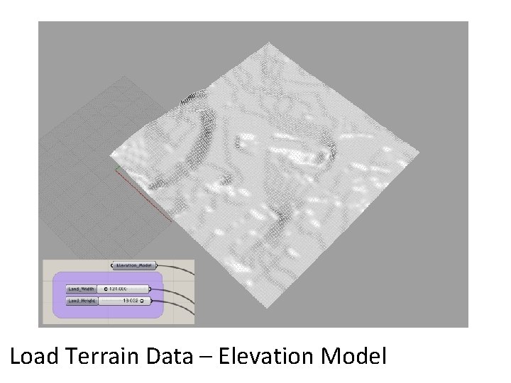 Load Terrain Data – Elevation Model  Load Terrain Data – Elevation Model