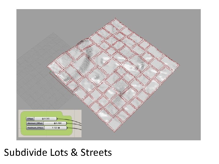 Subdivide Lots & Streets  Subdivide Lots & Streets