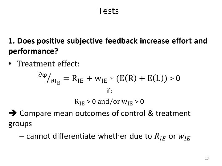 Tests • 13 