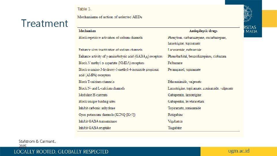 Treatment Stafstrom & Carmant. , 2015 