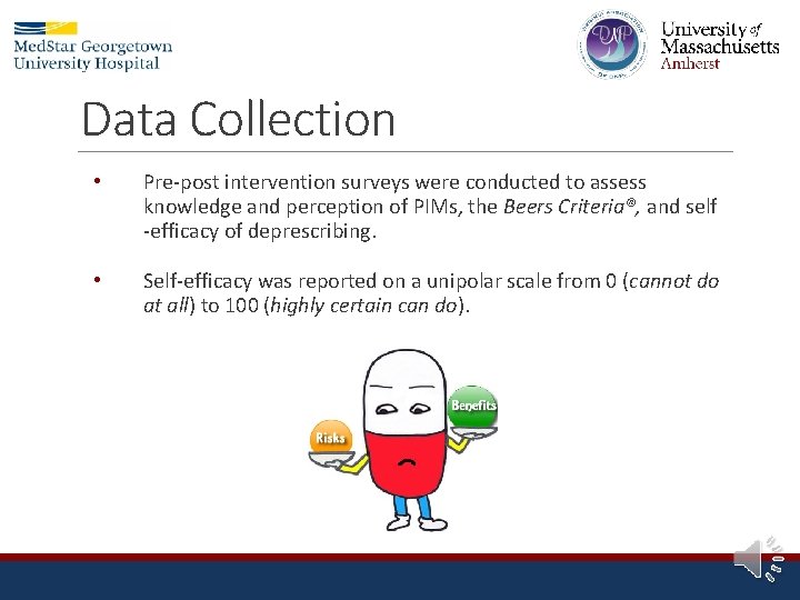 Data Collection • Pre-post intervention surveys were conducted to assess knowledge and perception of