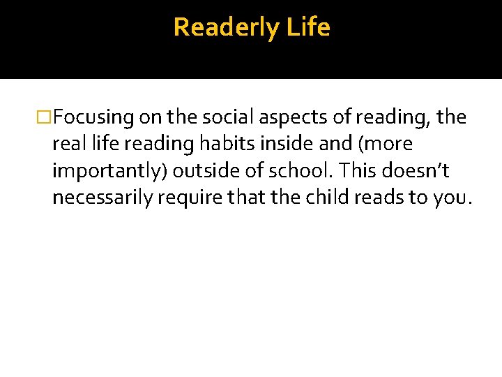Readerly Life �Focusing on the social aspects of reading, the real life reading habits