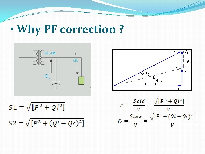  • Why PF correction ? 