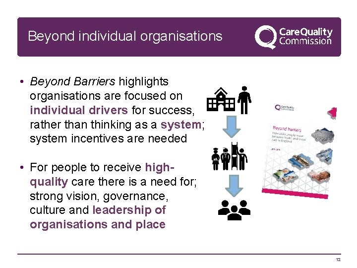 Beyond individual organisations • Beyond Barriers highlights organisations are focused on individual drivers for
