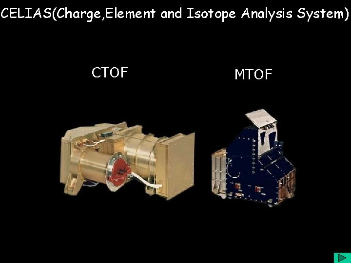 CELIAS(Charge, Element and Isotope Analysis System) CTOF MTOF 